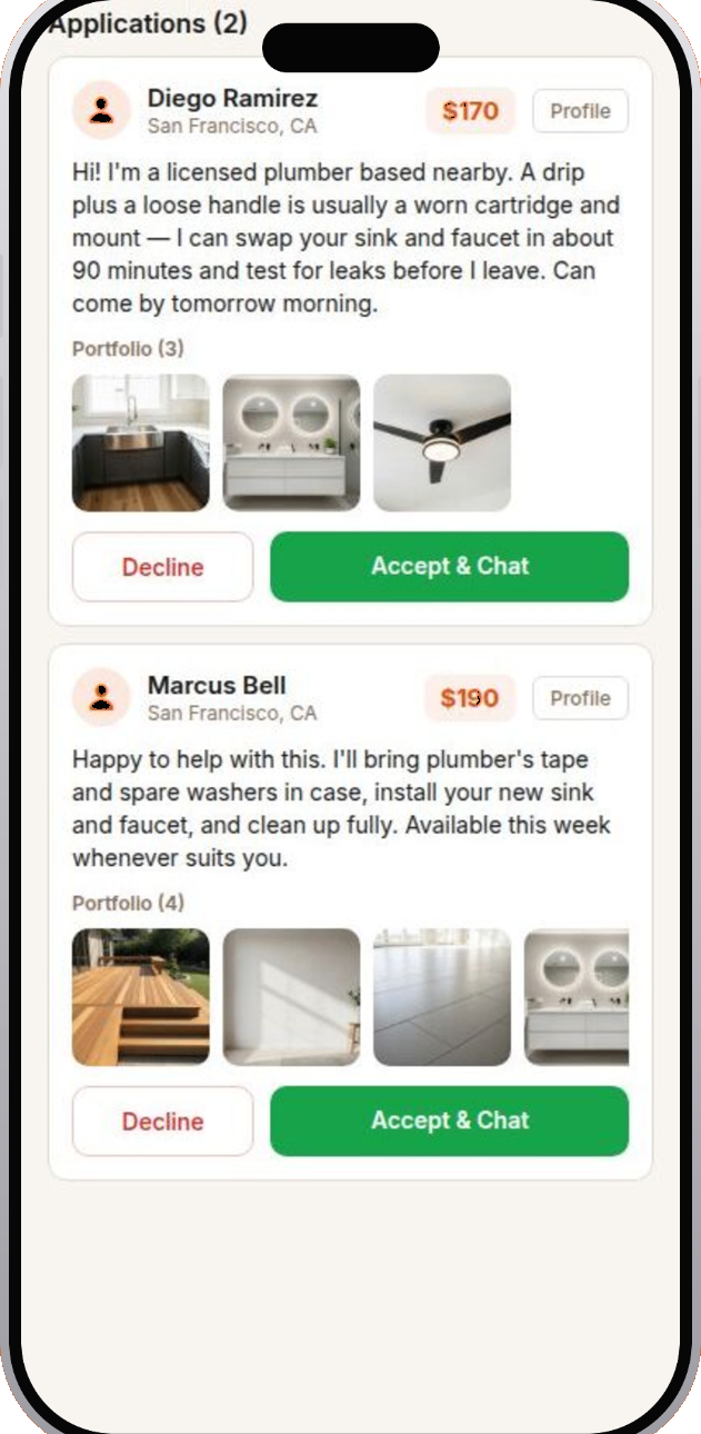 Compare bids